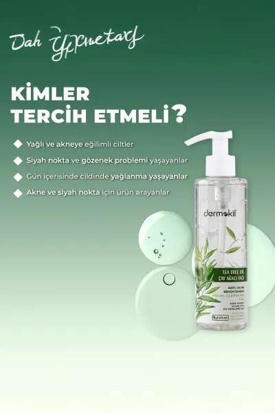 Dermokil Akne Karşıtı Çay Ağacı Yağı Yüz Temizleme Jeli 200 Ml 438764