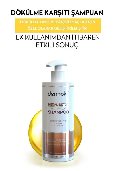 Dermokil Bakır Peptid& Biotin & Caffeine Dökülme Karşıtı Şampuan 390 ml 289184
