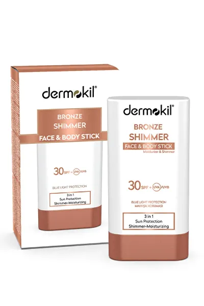Dermokil Bronze Shimmer Face&Body Stick SPF 30 Bronzlaştırıcı Etkili Stick Güneş Koruyucu 20 G 432940