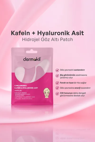 Dermokil Canlandırıcı Kafein Hidrojel Gözaltı Patch - Göz Altı Maskesi 7 Gr 438515