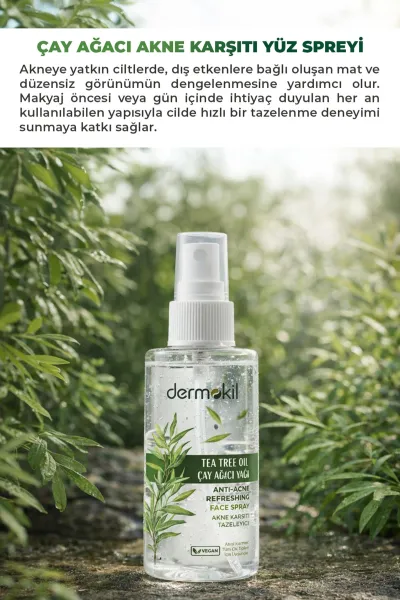 Dermokil Çay Ağacı Akne Karşıtı Yüz Spreyi 50 Ml 466514