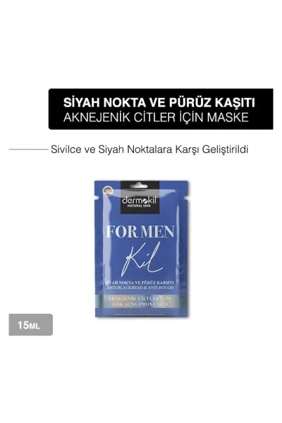 Dermokil Formen Aknejenik Cilt İçin Siyah Noktapürüz Karşıtı Maske  15 ML 252426