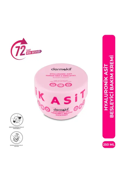Dermokil Hyalüronik Asit Yoğun Nem ve Besleyici Bakım Kremi 250 Ml 438468