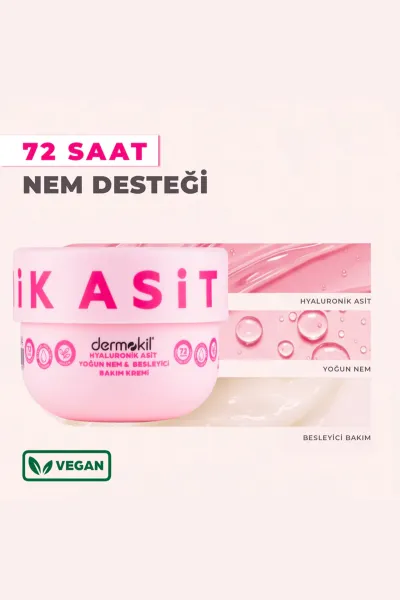 Dermokil Hyalüronik Asit Yoğun Nem ve Besleyici Bakım Kremi 250 Ml 438468