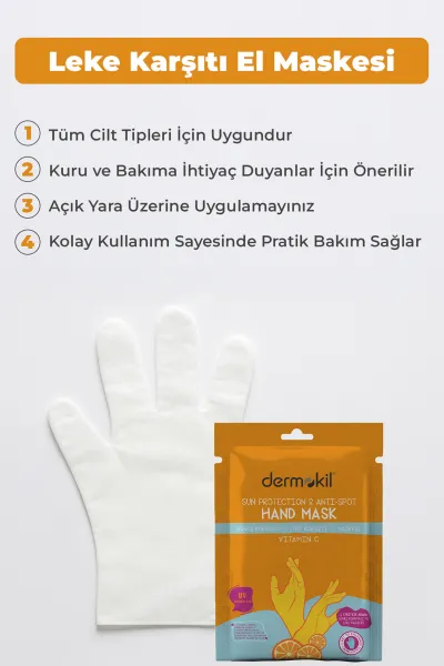Dermokil Vitamin C-Güneş Koruyucu & Leke Karşıtı El Maskesi 30 Ml 438869