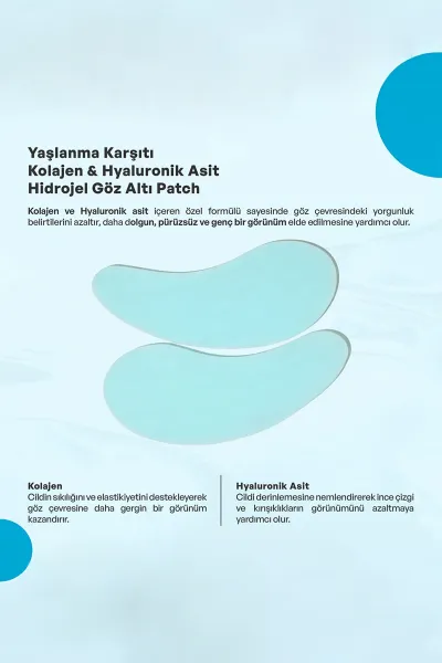 Dermokil Yaşlanma Karşıtı Kolajen Hidrojel Gözaltı Patch - Göz Altı Maskesi 7 Gr 438516