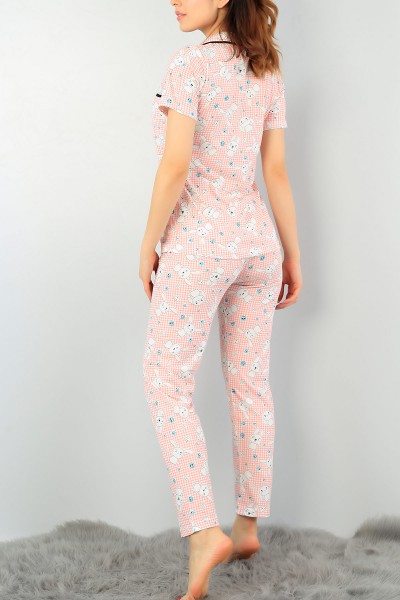 Desenli Baskılı Bayan Pijama Takımı 59780