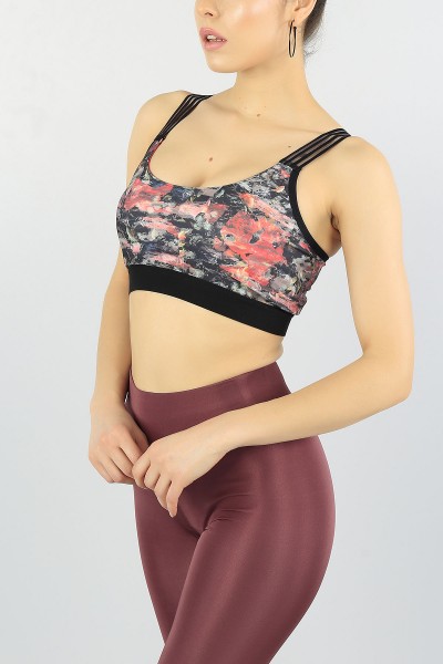 Desenli Bayan Sporcu Büstiyer 57372