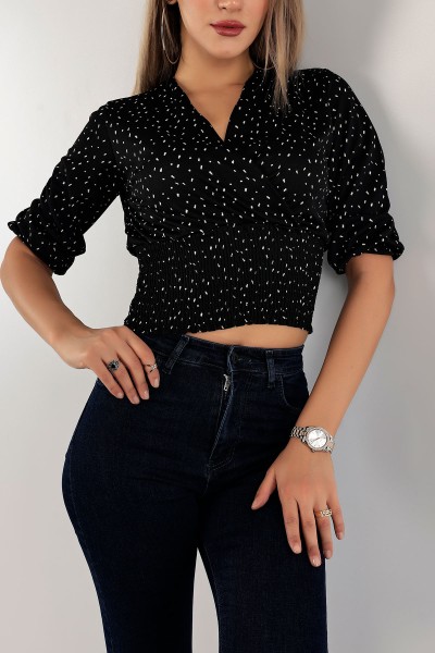 Desenli Beli Gipeli Bluz 137597