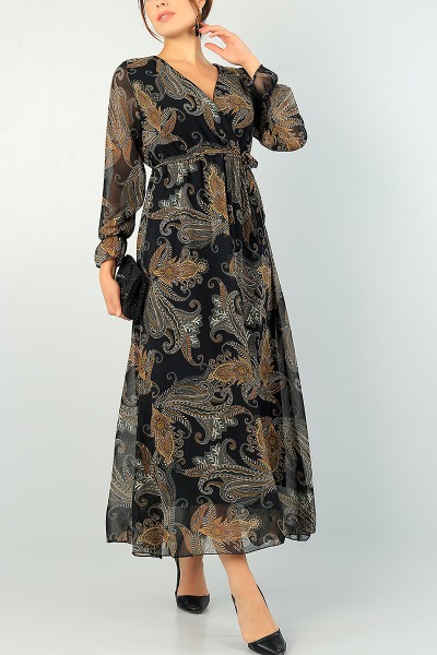 desenli-kruvaze-yaka-sifon-elbise-72845