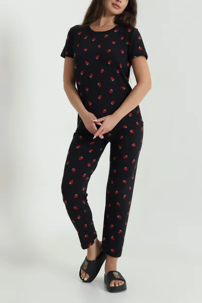 Desenli Milan Kadın Pijama Takımı 466501