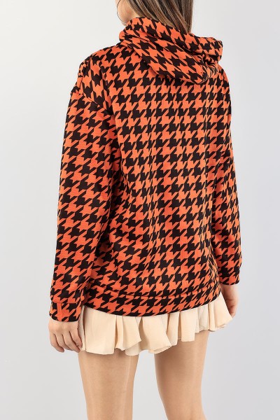 Desenli Şardonlu Bayan Sweat 90224