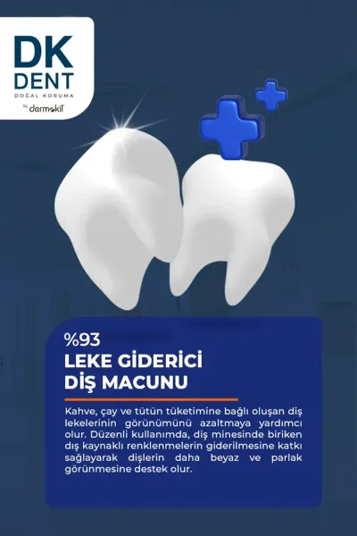 Dk Dent %93 Maximum Leke Giderisi Diş Macunu 75 Ml 438796
