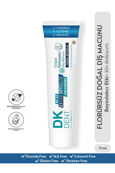 Dk Dent Klasik Florürsüz Doğal Diş Macunu 75 Ml 438782