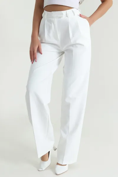 Double Kumaş Palazzo Kadın Pantolon 474450