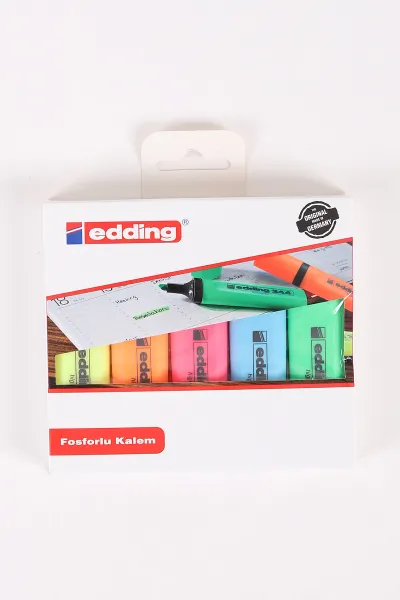 Edding Fosforlu Kalem - İşaret Kalemi (yeniden Doldurulabilir) 5 Renk Set 457423