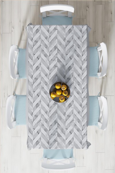 140x220 Dijital Baskılı Mordern  Masa Örtüsü 219019
