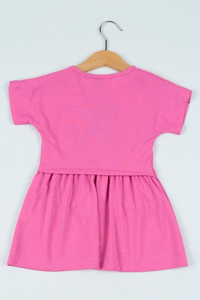 Eflatun (2-6 yaş) Aslan Baskılı Sim Detay Kız Çocuk Elbise 106028