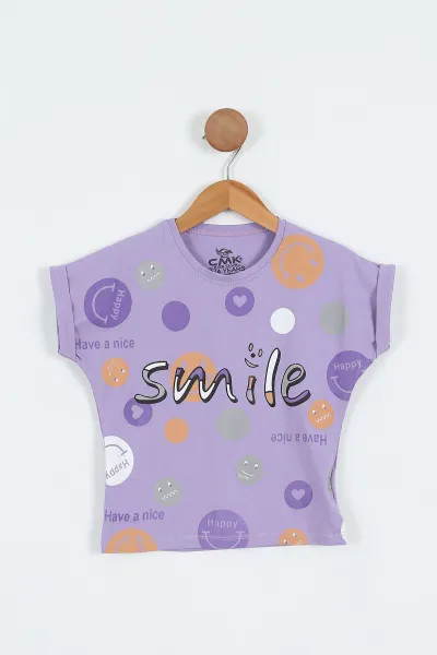 eflatun-3-12-yassmile-baskili-kiz-cocuk-kisa-kol-tisort-354033