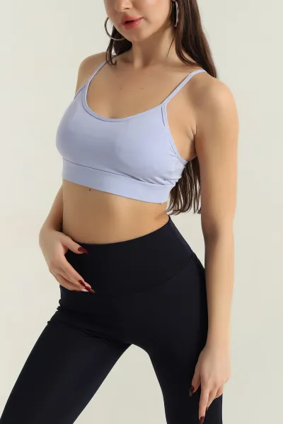 Eflatun İp Askılı Pedli Büstiyer 417346