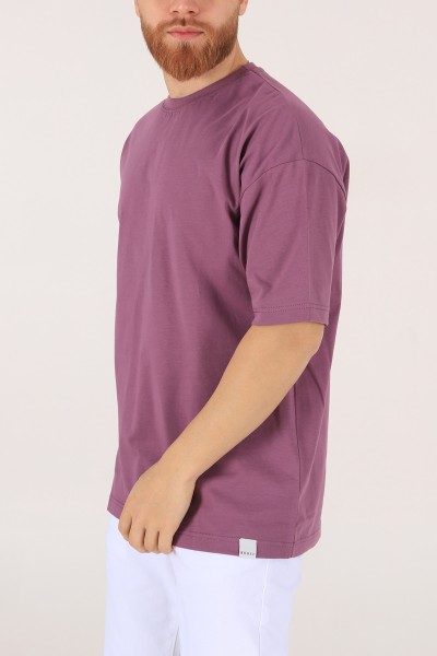 Eflatun Oversize Erkek Tişört 170996