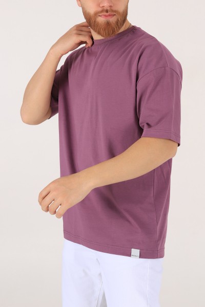 Eflatun Oversize Erkek Tişört 170996