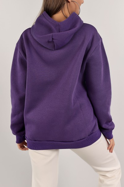 Eflatun Şardonlu Bayan Sweat 136526