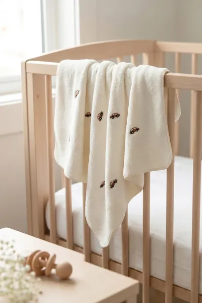 Ekru (0-18 Ay) Araba Nakışlı Peluş Erkek Bebek Battaniye 477424