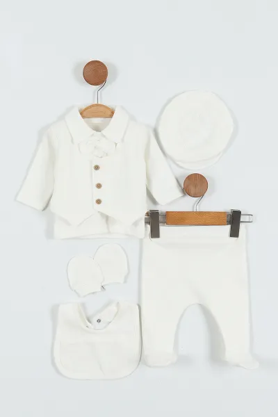 ekru-0-3-ay-papyonlu-yelek-detayli-muslin-erkek-bebe-takim-289077