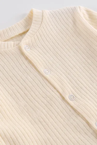Ekru (0-3 Ay) Raporlu Penye Kutulu Unisex 5'li Hastane Çıkış Seti 476631