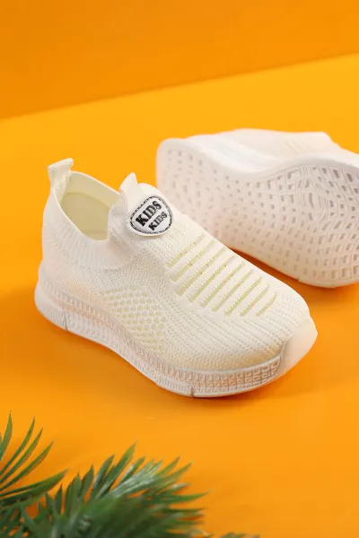 Ekru (26-30 Patik)Triko Çocuk Spor Ayakkabı 248800