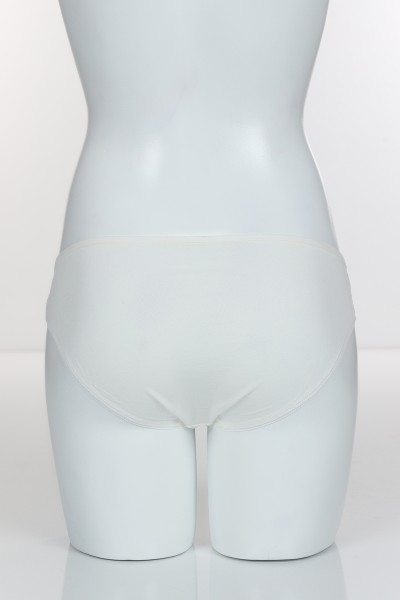 Ekru 4280 Bikini Ön Kareli Bant Arka Pamuk Külot 101761