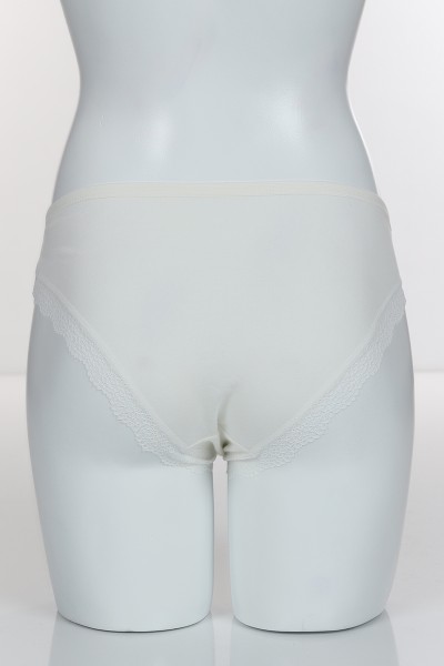 Ekru 6405 Bikini Ön Üst Bant Alt ve Arka Pamuk Külot 102387