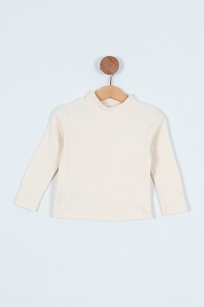 Ekru (7-10 Yaş) Ribanalı Kız Çocuk Sweat 209890