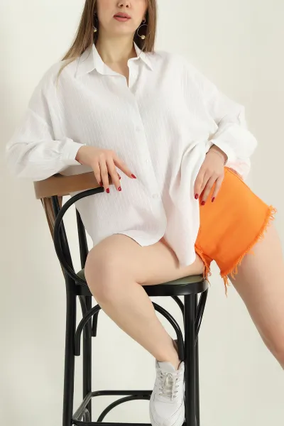 ekru-cizgili-oversize-bayan-keten-gomlek-336989
