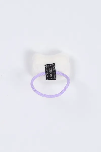 Ekru Figürlü Peluş Lastik Toka 401693