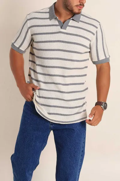 ekru-gri-cizgili-regular-fit-polo-yaka-erkek-triko-tisort-262593