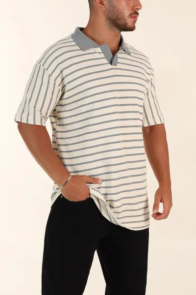 ekru-gri-cizgili-relaxed-fit-polo-yaka-erkek-triko-tisort-269191