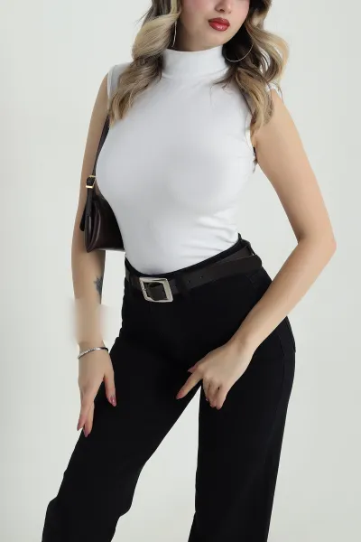 Ekru Kolsuz Viskon Kadın Bluz 487145