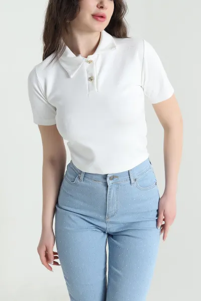 ekru-polo-yaka-oysho-kadin-bluz-452889