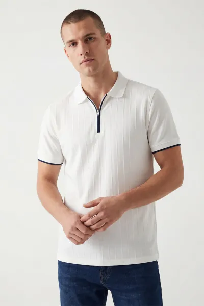 ekru-polo-yaka-yarim-fermuarli-erkek-tisort-435368