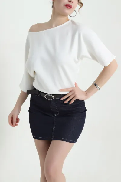 Ekru Yarasa Kol Oysho Kadın Bluz 438645