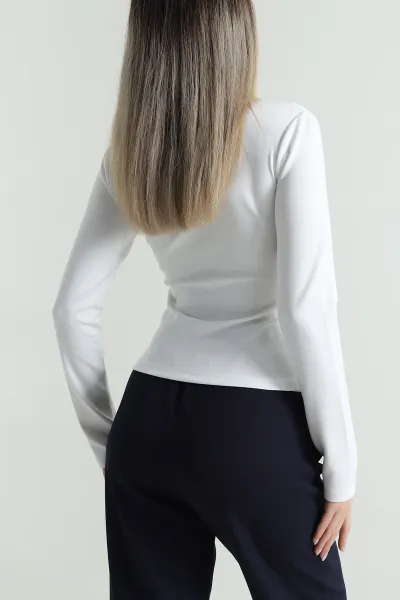 Ekru Yeni Sezon Kadın Bluz 489605
