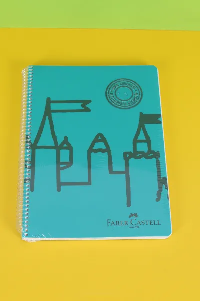 Faber-Castell 120YP. Çizgisiz PP Kapak. Spiralli Defter 295823