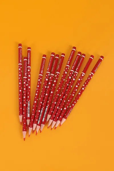 Faber-Castell Yıldız 12 li Kırmızı Başlık Kalemi 302450