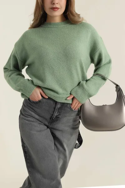 fistik-yesili-bisiklet-yaka-oversize-kadin-triko-kazak-421233