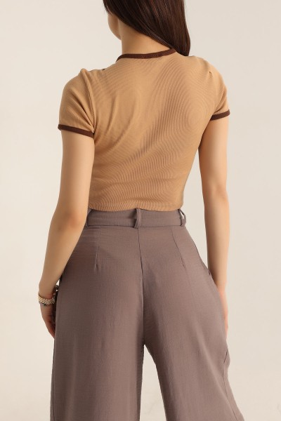 Fitilli Crop Tişört 177360