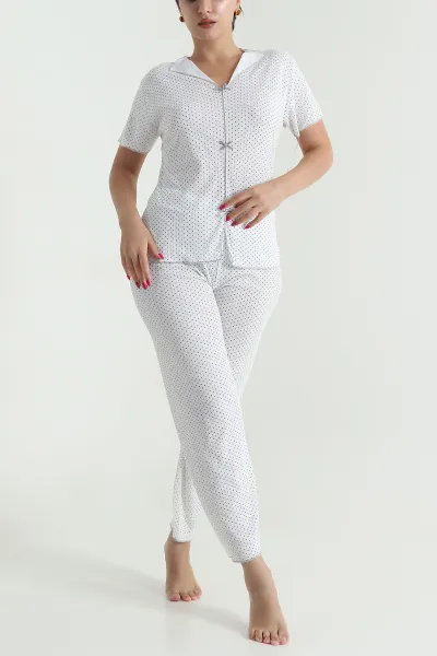 Fiyonklu Kaşkorse Kadın Pijama Takımı 476192