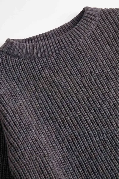 Füme (1-5 Yaş) Selanik Örgülü Çocuk Kazak 474835