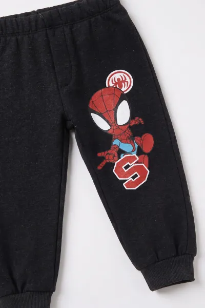 Füme (1-5 Yaş) Spidey Baskılı 2 İp İçi Şardonlu  Erkek Çocuk 2'li Takım 497091